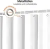 Duschvorhang 200x200cm Reinweiß Antischimmel Produktbild-Vorschau 5