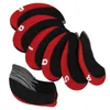10 kusů/sada Kožený golfový klub Iron Head Covers Golf Náhled obrázku produktu 7
