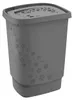 Rotho Wäschesammler Flowers, 55 l anthrazit Produktbild-Vorschau 1