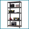 A metal shelving unit with various storage boxes and tools on its shelves. Podgląd zdjęcia produktu