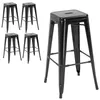 HOMCOM Lot de 4 tabourets de Bar Empilable Chaise de Bar Voir les images du produit 11