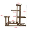 FATIVO Pflanzenregal Holz Mehrstöckig: 96x95x25cm Produktbild-Vorschau 5