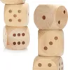 com-four® 5x Würfel XL - Würfel aus Holz 5 x 5 cm - Große Produktbild-Vorschau 2