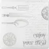 Sovie HORECA Serviette Elisabeth in Silber-Weiss aus Produktbild-Vorschau 1