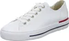 A white leather sneaker is shown from a side angle against a white background. Anteprima dell’immagine prodotto