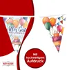 Happy Birthday Wimpelkette 4–5 m – bunte Watercolor Deko Produktbild-Vorschau 3
