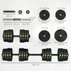 2-in-1 Hantel-Set, Lang- & Kurzhantel, 30 kg, rutschfest, Produktbild-Vorschau 3