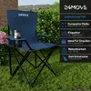 24MOVE® Campingstuhl Faltstuhl, blau, mit Getränkehalter Produktbild-Vorschau 2
