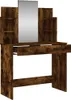 A vanity table with a mirror and shelves, made of wood-like material. Náhled obrázku produktu