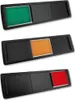 Plaque de porte "Vert-Orange-Rouge" noir, dimension 178 x Voir les images du produit 1