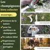 Eli®Couteau à champignons avec brosse et sac en coton pour Voir les images du produit 5