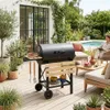 sweeek - Amerikanischer Smoker Holzkohlegrill - Schwarz Produktbild-Vorschau 6