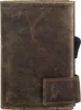 A close-up side view of a brown leather wallet. Produktbild-Vorschau