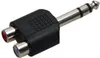 Goobay Cinch Adapter, stereo Buchse zu AUX Klinke 6,35 mm Produktbild-Vorschau 1
