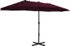 vidaXL Sonnenschirm mit Aluminium-Mast 460x270 cm Produktbild-Vorschau 1