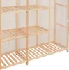 vidaXL Šatníková skriňa biela 173 x 40 x 170 cm Látka Náhľad obrázku produktu 3