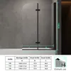 Duschabtrennung 120x140cm Duschwand für Badewanne 2-Teilig Produktbild-Vorschau 3