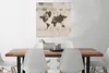 MuchoWow® Poster Weltkarte - Blumen - Grün 75x75 cm - Wand Produktbild-Vorschau 2