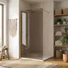 Sprchová stěna Walk-In REA Flexi 130 Brush Gold Náhled obrázku produktu 7
