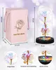 Ewige Rose in Glas mit LED-Beleuchtung, Romantiches Produktbild-Vorschau 4