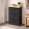DOCHTMANN Regál s úložnými boxy černý 3 police 39x30x68cm Náhled obrázku produktu 5