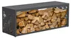 ML-Design Kaminholzregal Innen/Aussen mit Sitzbank, Metall Produktbild-Vorschau 1