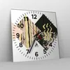 Wanduhr - Quadrat - Glasuhr - Abstraktion Diamant Gürtel - Produktbild-Vorschau 4