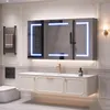 INONEFT Spiegelschrank mit LED Beleuchtung und Steckdose, 3 Produktbild-Vorschau 1