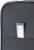 A close-up of a luggage tag on a black suitcase. Produktbild-Vorschau