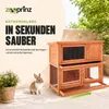 zooprinz Hasenstall Mukkel Wetterfest 2-Etagen Klappdach Produktbild-Vorschau 9