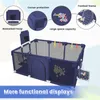 Baby Laufstall 180x120x66cm mit Basketball-Netz Produktbild-Vorschau 3