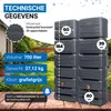 4rain regenton wandtank SLIM WOOD DECOR SET  700 L, Productafbeelding-voorbeeld 3