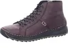 A single brown leather boot with black laces and a black sole, shown against a white background. Produktbild-Vorschau