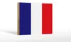 Holzschild Flagge Frankreichs 18x12 cm Flag of France Produktbild-Vorschau 1