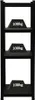 All Black Series Schwerlastregal Ragnar | HxBxT 150x45x45cm Produktbild-Vorschau 1
