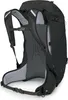 The back view of a black hiking backpack. Produktbild-Vorschau