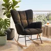 Schwarz Schaukelstuhl Schaukelsessel Relaxsessel Relaxstuhl Produktbild-Vorschau 11