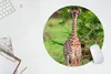 MuchoWow® Mauspad Mousepad Baby - Giraffe - Pflanzen 50x50 Produktbild-Vorschau 5