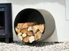 DanDiBo Kaminholzregal Innen Metall Schwarz Rund Wand 50 cm Produktbild-Vorschau 10