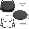 Lot de 12 sous-verres, double face, en similicuir, de Voir les images du produit 6