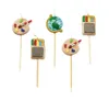 Kerzen 'Schulanfang' auf Holzpick f. Muffins, H:ca. 7cm, Produktbild-Vorschau 2