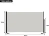 XMTECH 180x300cm Seitenmarkise Single-Seitenmarkise Produktbild-Vorschau 2