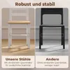 HOMCOM Eettafel met 4 stoelen, eethoek met rechthoekige Productafbeelding-voorbeeld 8