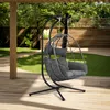 Juskys Doppelhängesessel Aria - Polyrattan Hängesessel mit Produktbild-Vorschau 25