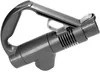 A close-up studio shot of a gray vacuum cleaner handle attachment against a white background. Produktbild-Vorschau