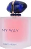 A close-up studio shot of a Giorgio Armani My Way perfume bottle. Voir les images du produit