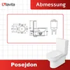 Lavita | WC Kompakt- Poseidon - Weiß - Mit Absenkautomatik Produktbild-Vorschau 6