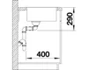 BLANCO ANDANO 400/400-IF, Schrankwaschbecken, Edelstahl, Produktbild-Vorschau 4