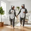Pigiama Onesie Kigurumi Costume Travestimento Grigio Husky Anteprima dell’immagine prodotto 8