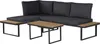 Gartenmöbel Ecksofa mit Holzimitatdekor "Liora" - 4 Produktbild-Vorschau 1